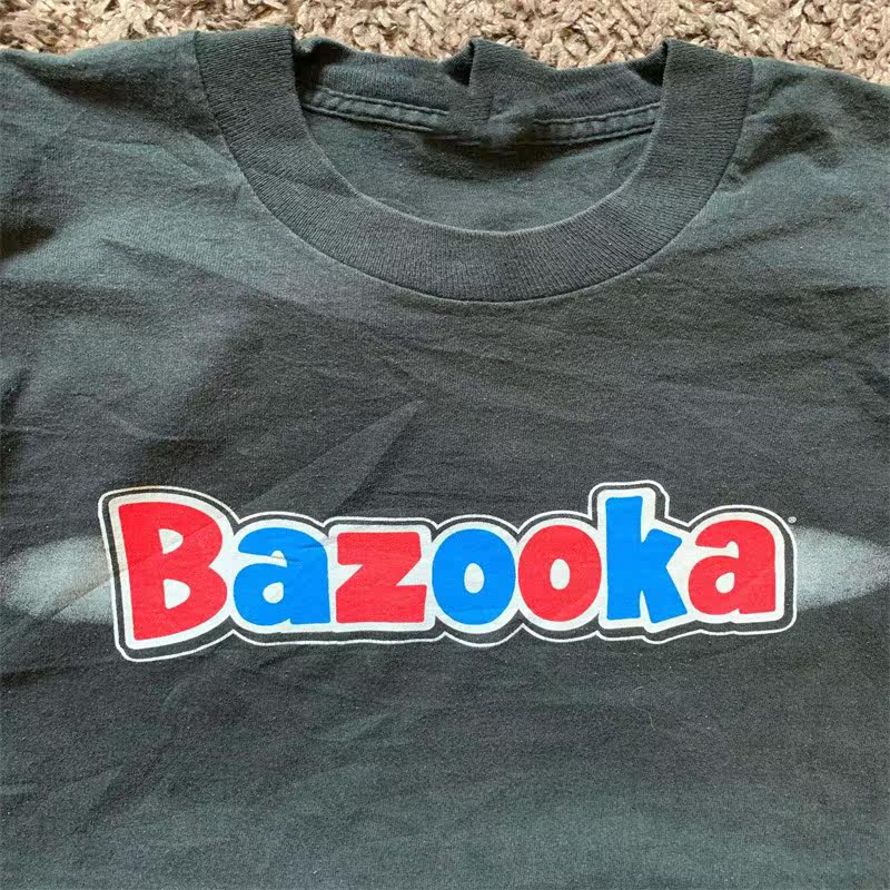 Bazooka乐队摇滚朋克宽松古着感潮牌短袖230g重磅男女情侣T恤,淘宝优惠券,粉丝福利购,淘宝优惠卷