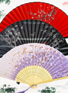 Ancient style fan folding fan for men and women, classical