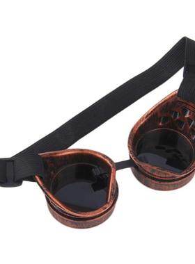 新款蒸汽朋克眼镜工业复古风镜cosplay道具 哥特式眼镜骑行护目镜