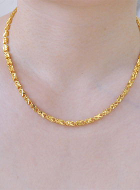 意大利工艺 欧美经典款镀24K金色兔子头项链女高级感时尚简约百搭