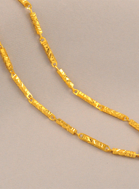 47cm仿真黄金男女细项链情侣