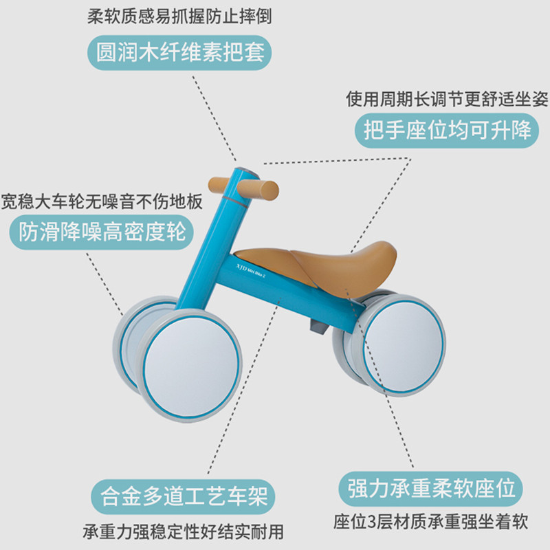 美国xjd脚踏1-2-3岁扭扭车平衡车 xjd踏行车/滑行学步车