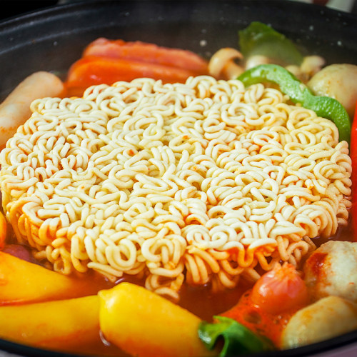 农心餐饮专用拉面有调料整箱100克*50袋辛拉面香菇牛肉火锅面 - 图2
