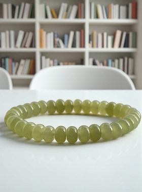 天然冰种晴水算盘珠素圈手串