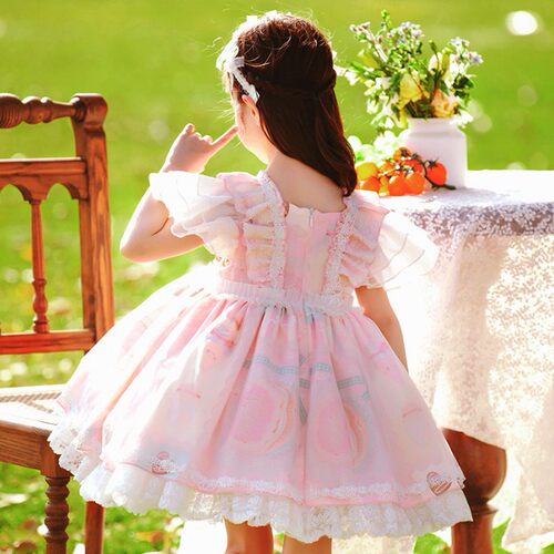2023夏季新款超洋气女童洛丽塔Lolita公主裙生日礼服走秀蓬蓬裙 - 图2