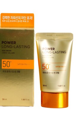 韩国THE FACE SHOP菲诗小铺POWER自然阳光长效持久防晒霜50倍