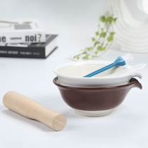 Large Size Grinding Bowl Ceramic Baby Deputy Food Bowl Milling Machine Baby Fruits And Vegetables Rice Paste Food Grinding Machine Polish