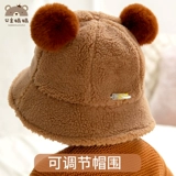 Детская демисезонная шапка, удерживающая тепло бархатная зимняя милая кепка, увеличенная толщина