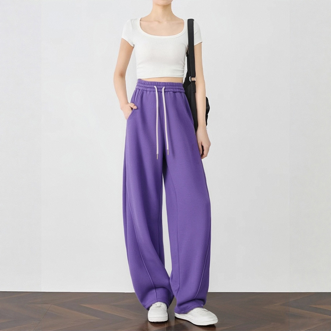 南瓜橘色香蕉裤镰刀裤女秋冬加绒加厚美式窄版阔腿裤高腰显瘦卫裤,淘宝优惠券,粉丝福利购,淘宝优惠卷