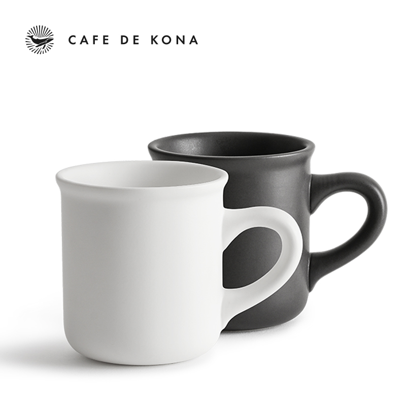 CAFEDE KONA马克杯 咖啡杯 陶瓷杯 日式简约 杯子陶瓷水杯 300ml - 图0