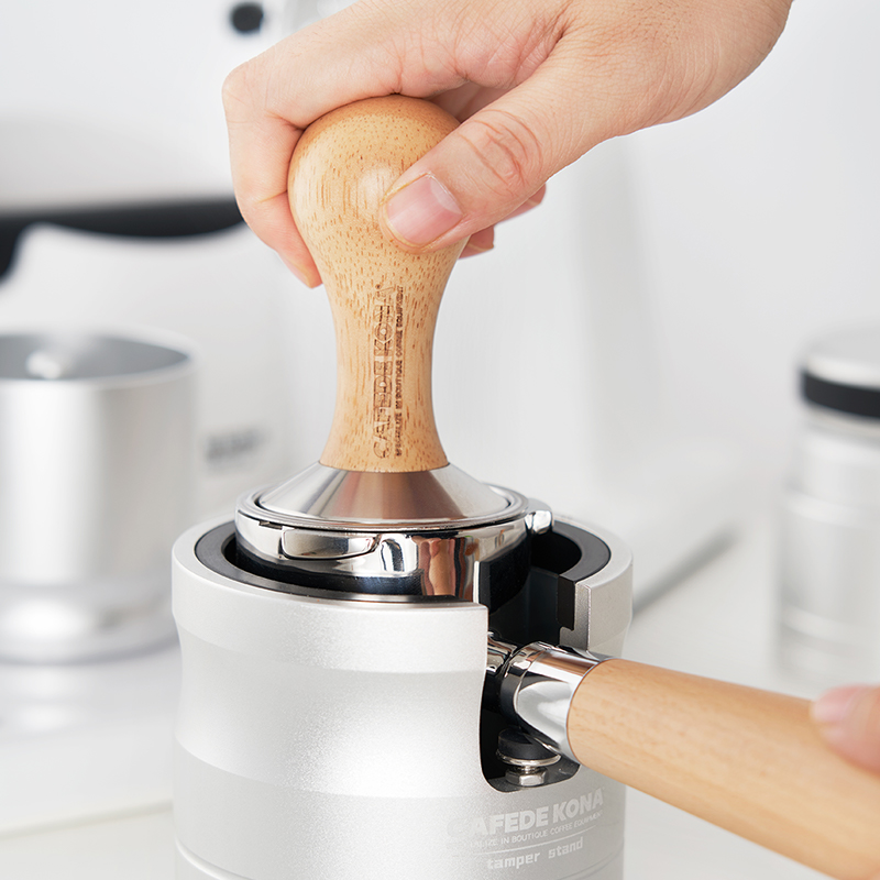 CAFEDE KONA咖啡压粉器不锈钢实心意式咖啡机手柄压粉锤51mm58mm - 图1