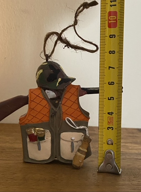 孤品vintage美式复古猎人装饰挂件家居装饰摆件壁挂家居软装