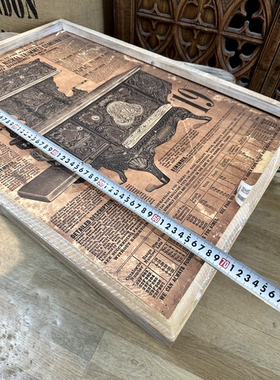 外贸样品美式乡村餐厅咖啡馆背景墙挂画老式铸铁炉灶旧报纸海报
