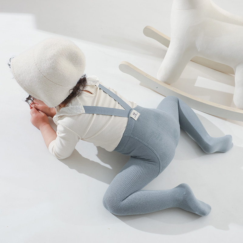 宝宝举重裤春秋薄款婴儿韩版连裤袜男女宝宝背带裤儿童大PP打底裤,淘宝优惠券,粉丝福利购,淘宝优惠卷