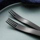 Frosted black 304 dessert knife and fork spoon tableware