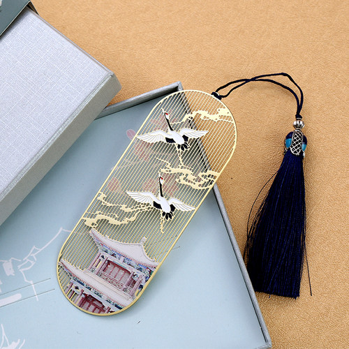 长安雪大雁标尺书签黄铜多功能刻度清新文艺书签送同学毕业季礼品 - 图1