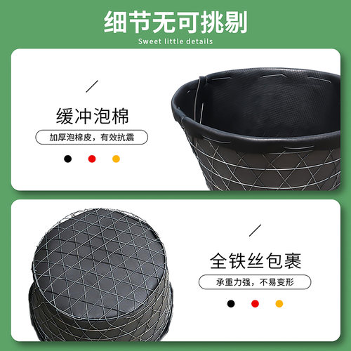 箩筐大号西瓜筐铁丝箩筐钢丝加厚瓜果水果蔬菜篮苹果萝卜花生框子 - 图0