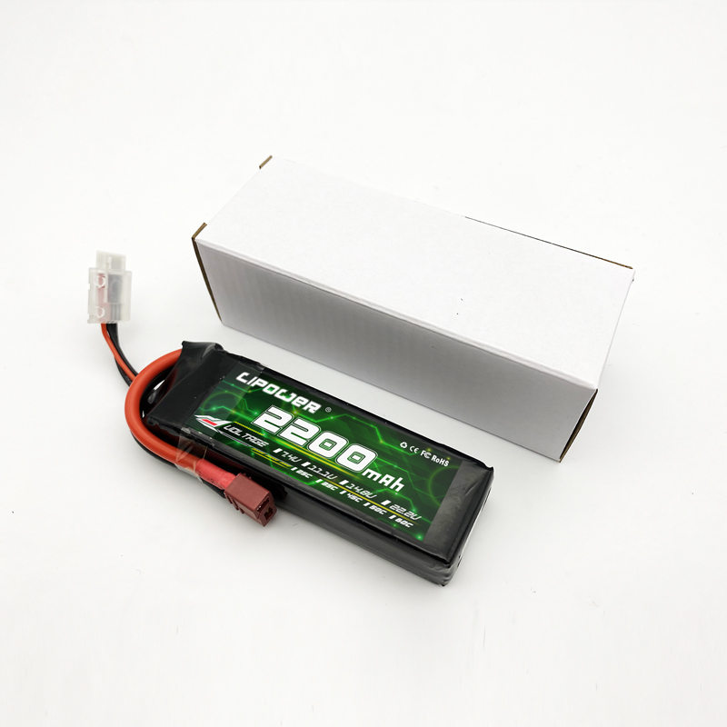 航模电池1550/5200/6000mAh 2S3S7.4V11.1V大容量船模/车模锂电池-图1