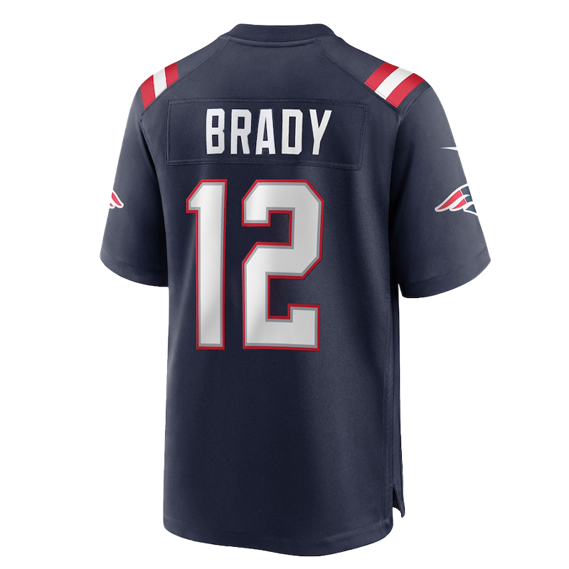 NFL美职联橄榄球球衣 新英格兰爱国者布雷迪球服Tom Brady Jersey - 图0