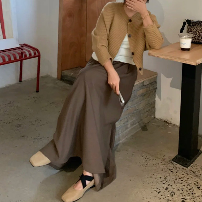 大裙摆美拉德棕色西装半身裙女大码高级感百褶梨型身材伯克利长裙,淘宝优惠券,粉丝福利购,淘宝优惠卷