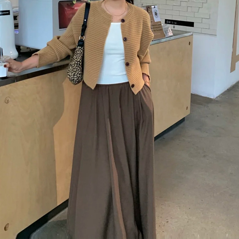 大裙摆美拉德棕色西装半身裙女大码高级感百褶梨型身材伯克利长裙,淘宝优惠券,粉丝福利购,淘宝优惠卷