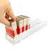 Automatic cigarette pusher cigarette rack page pop-up push-pull