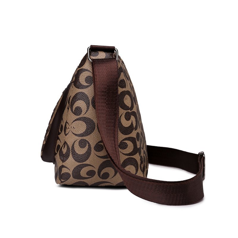 包包女百搭大容量多层斜挎包女2023新款中年妈妈包印花单肩包潮 - 图0