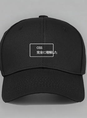 CSS完全理解程序员极客设计个性棉棒球帽子水洗软顶个性定制鸭舌