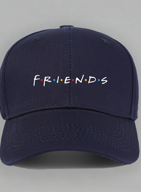 FRIENDS老友记六人行英文纯棉棒球帽子水洗软顶个性定制鸭舌防晒