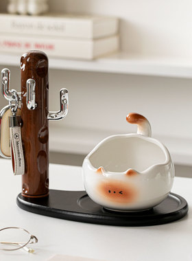 仙人掌钥匙收纳摆件入户门