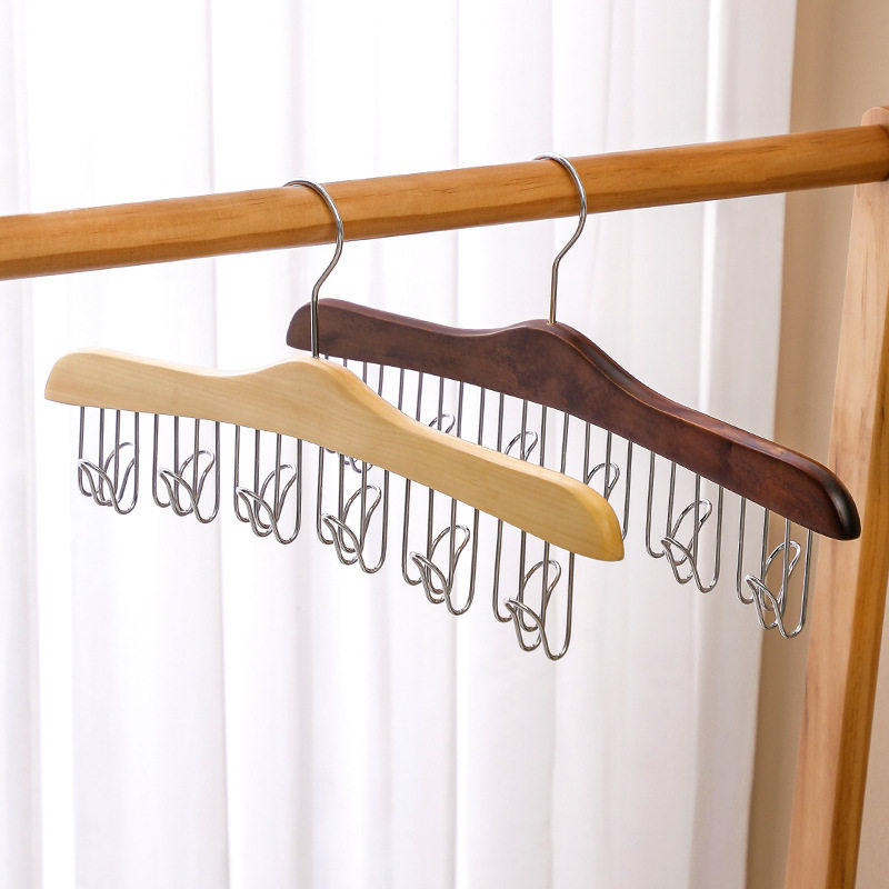 木质吊带衣架家用内衣背心收纳神器多功能专用实木挂钩波浪晾衣架,淘宝优惠券,粉丝福利购,淘宝优惠卷