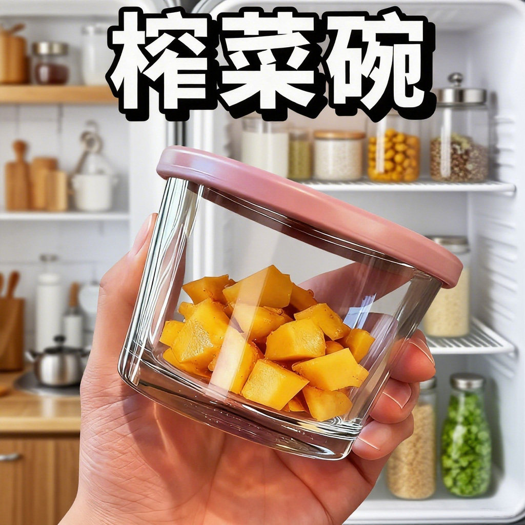 玻璃密封罐食品级咸菜专用保鲜收纳盒冰箱腌菜冷藏罐小菜泡菜罐子,淘宝优惠券,粉丝福利购,淘宝优惠卷