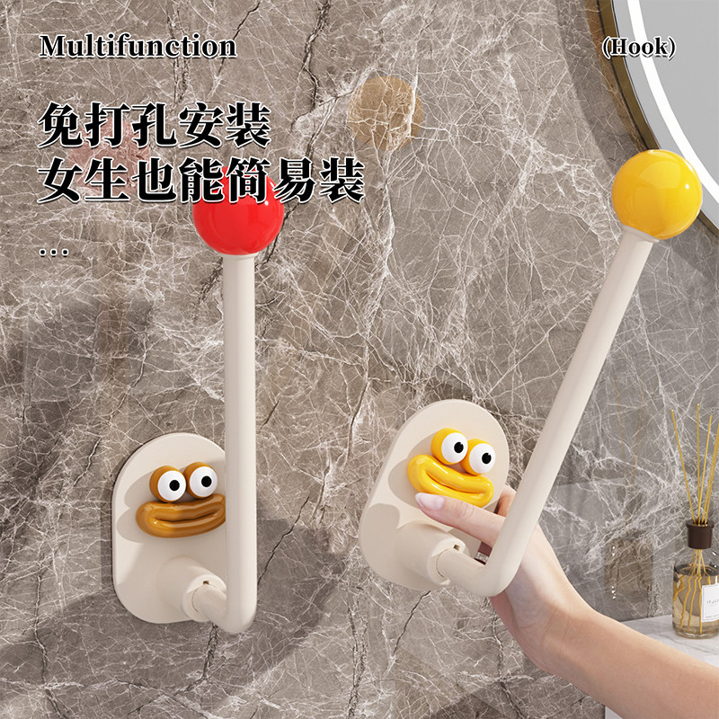 发圈发箍收纳架卫生间发饰发夹粘钩皮筋头绳挂钩发绳首饰收纳神器