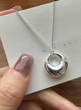 平安扣项链夏尼S925纯银节日韩版