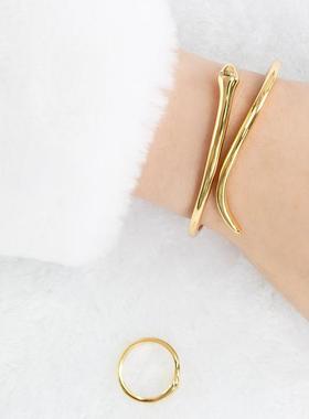 夏尼灵蛇系列新款时尚简约S925银蛇形手镯