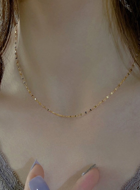 钛钢不掉色小众轻奢项链