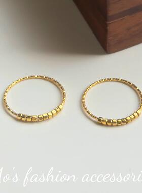 钛钢戒指可挪动设计感戒指