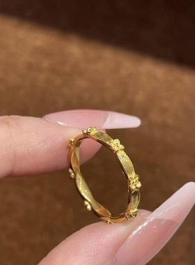 钛钢不掉色甜美个性戒指