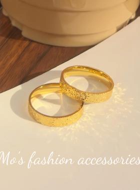 钛钢戒指4mm碎碎冰爆闪