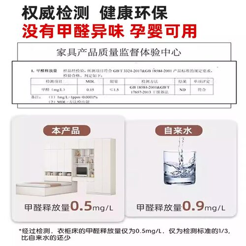 榻榻米实木床家用卧室小户型一体衣柜床儿童床可定制多功能储物床 - 图3