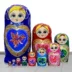 Matryoshka nhỏ 10 lớp của Nga Trẻ em vui vẻ Chúc mừng Đồ chơi sinh nhật Nhập khẩu Elm Sấy khuôn Khuôn trống - Handmade / Creative DIY mua đồ dùng mầm non tự làm Handmade / Creative DIY