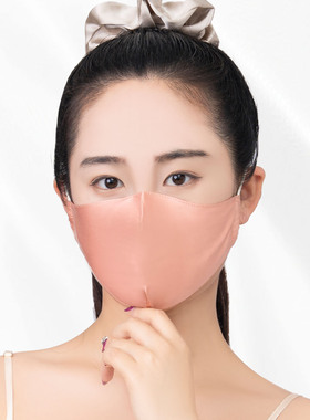 夏季真丝防晒口罩薄款双面透气