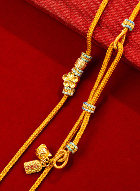 定制手绘唐卡黄财龙五爷立体小唐卡八大守护扎基拉姆黄铜唐卡项链