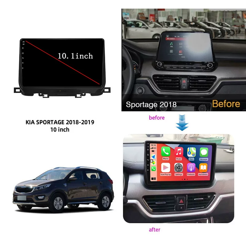 2018 20 моделей совместимых с Kia Sportage Smart Run K5 Jiahua Android большой экран автомобильный средний контроль навигации