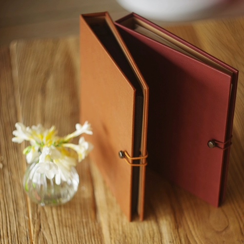 Leather Live Pages 6 -INCH 4R PLUCK -IN Paging Page Type Photo Photo Almam Poomemorative Book Baby Creative Gifts можно вставить 120