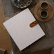 Leather buckle DIY loose-leaf photo album, creative literary niche photo album, adhesive storage album, baby scrapbook