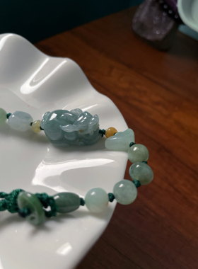 天然A货翡翠招财守财男女款貔貅元宝钱币平安扣葫芦多宝手绳手串