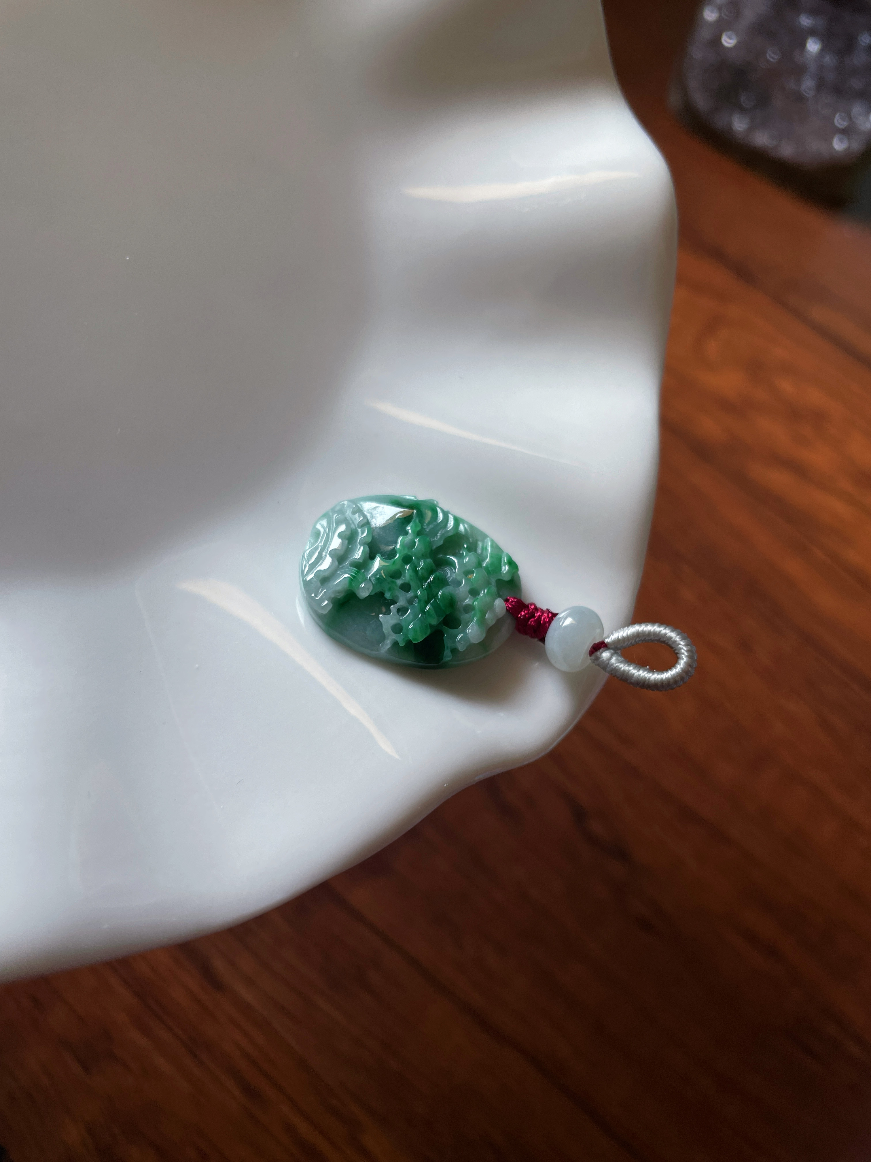 天然翡翠A货山水玉牌招财护身小巧精致锁骨吊坠玉佩手机挂件玉坠,淘宝优惠券,粉丝福利购,淘宝优惠卷