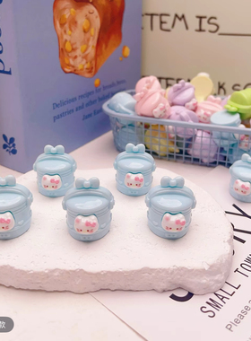 定制立体KT电饭煲微缩食玩diy奶油胶钥匙扣树脂配件材料装饰摆件