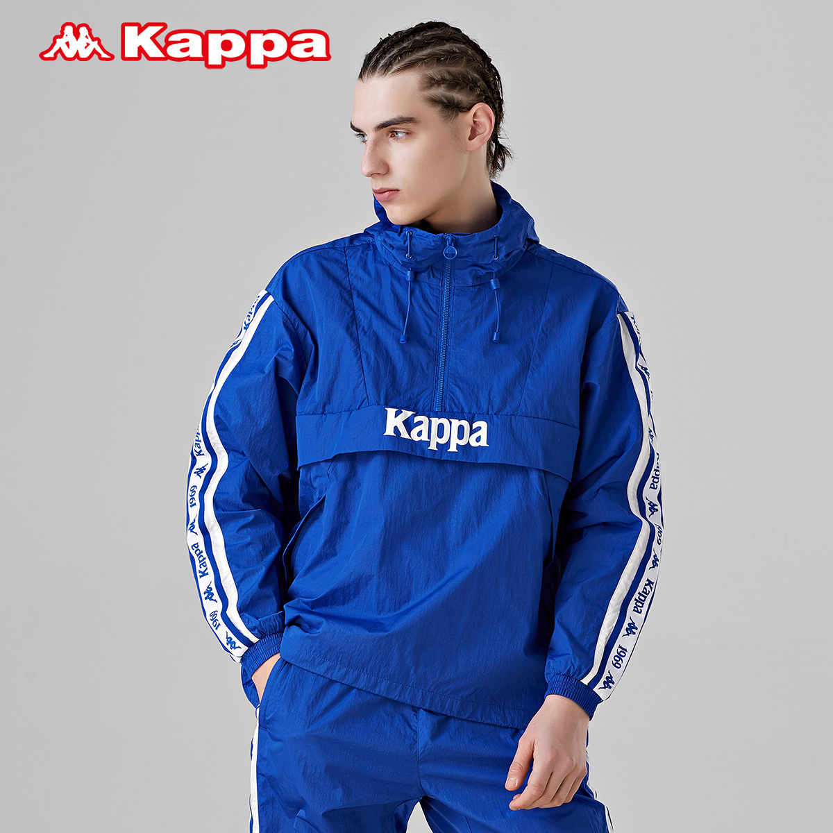 情侣男女防风衣休闲外套连帽开衫 K09W2FJ05D 新款 KAPPA 卡帕 2019 情侣男女防风衣休闲外套连帽开衫 K09W2FJ05D 新款 KAPPA 卡帕 2019